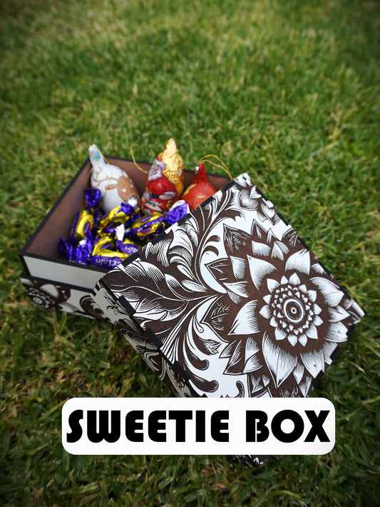Sweet/Jewellery Box - Laser Engraved Floral Gift Box