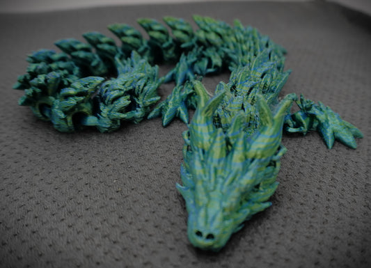 Large Fiery Dragon 3D Printed Sculpture
