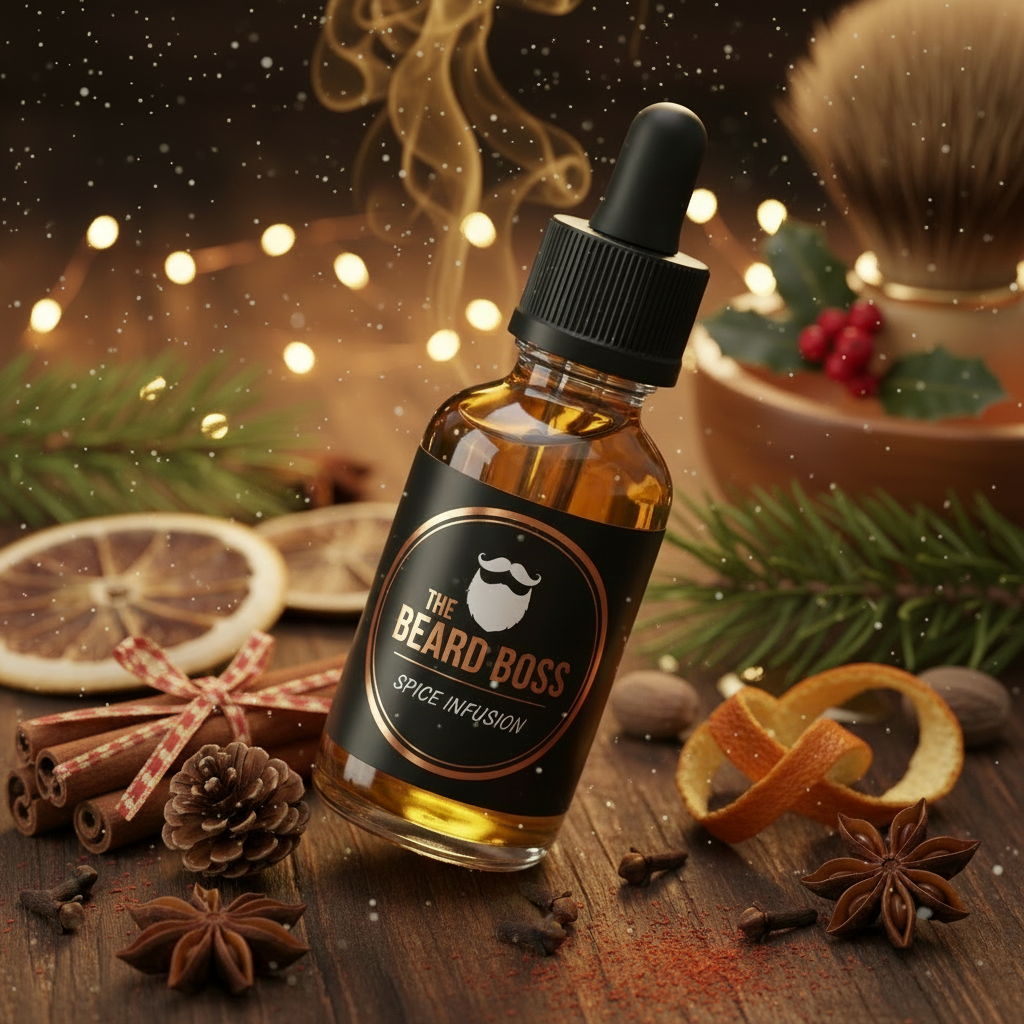 Christmas themed Spice Beard Oil