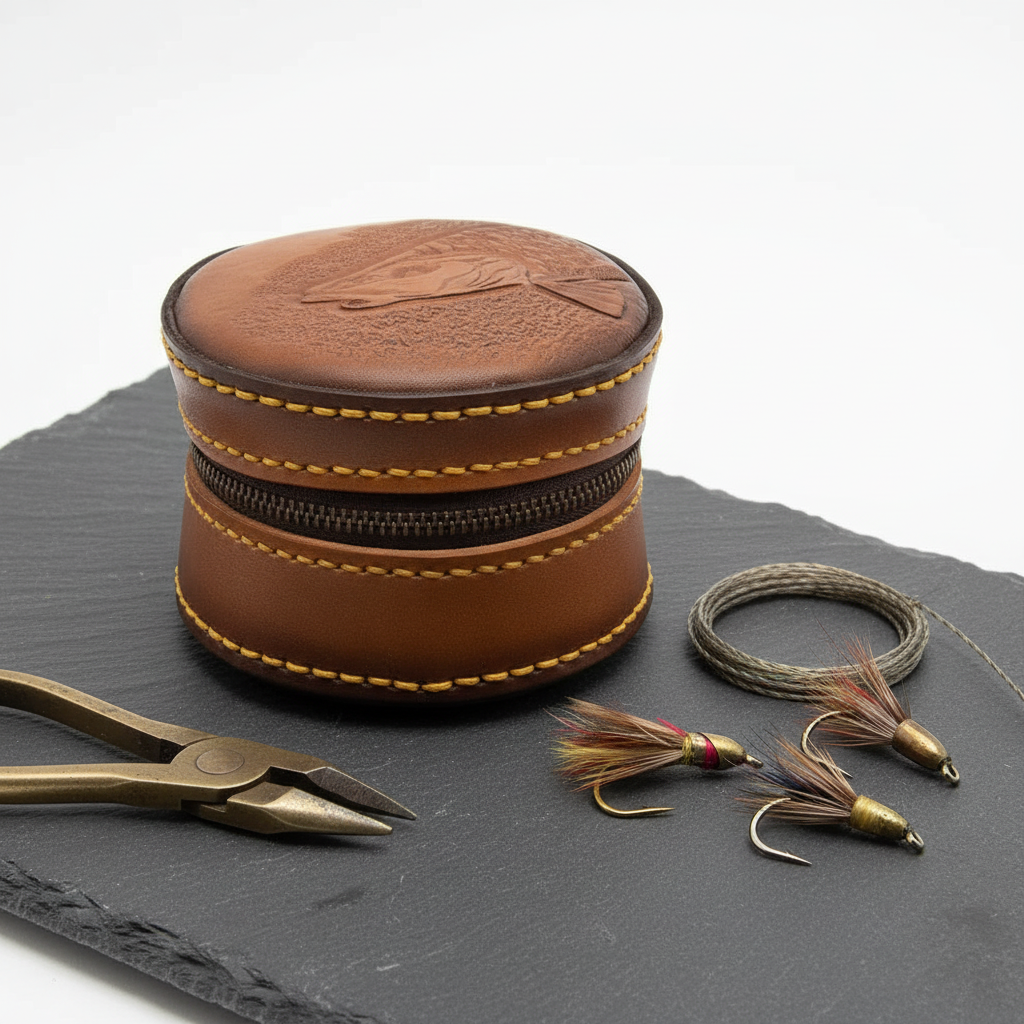 Handcrafted Leather Fly Fishing Pouch