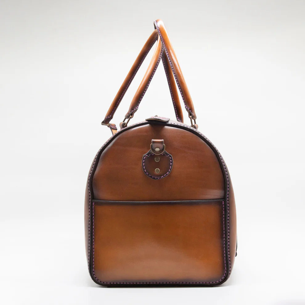 Large Leather Weekender Bag