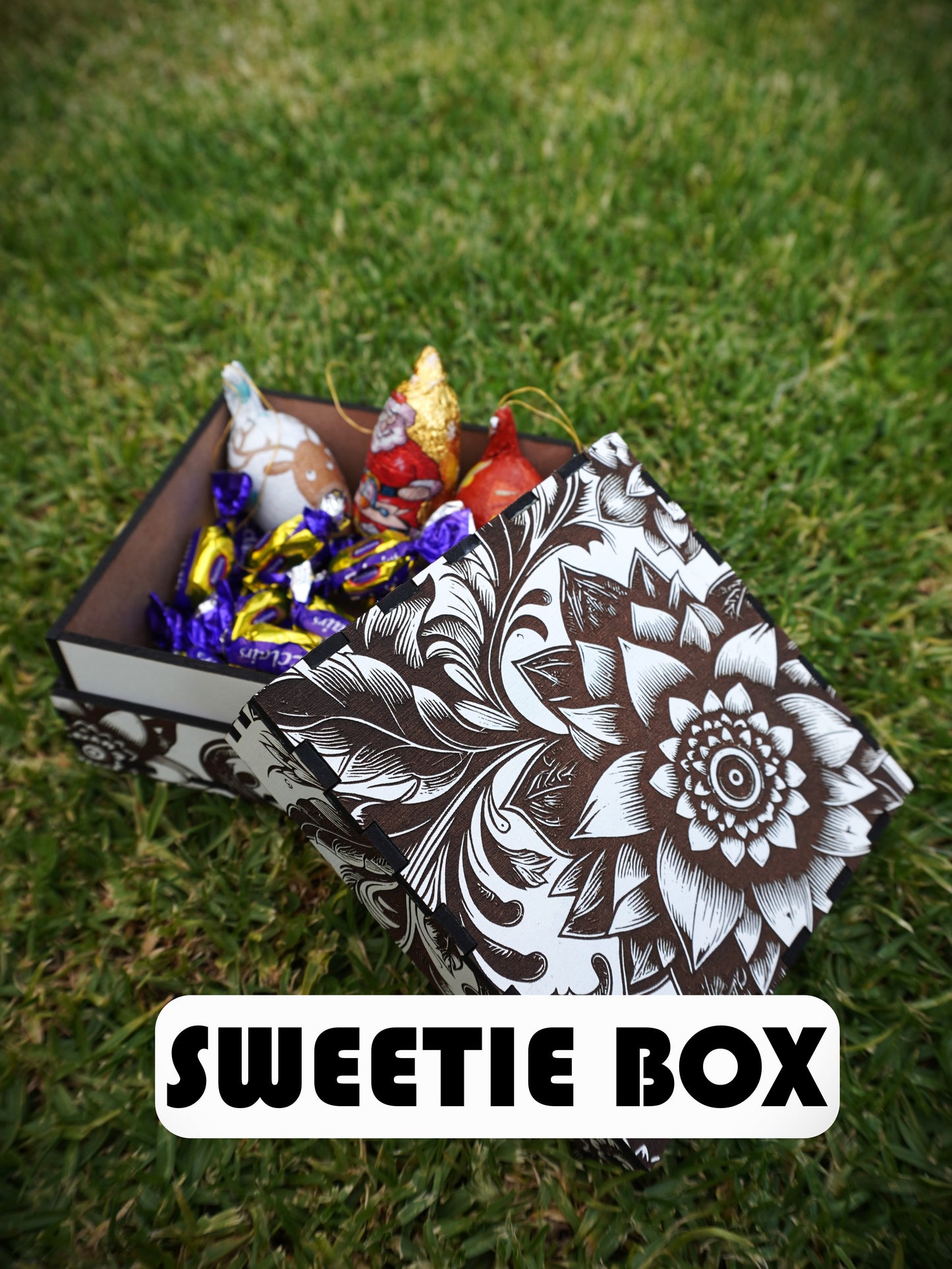 Sweet/Jewellery Box - Laser Engraved Floral Gift Box