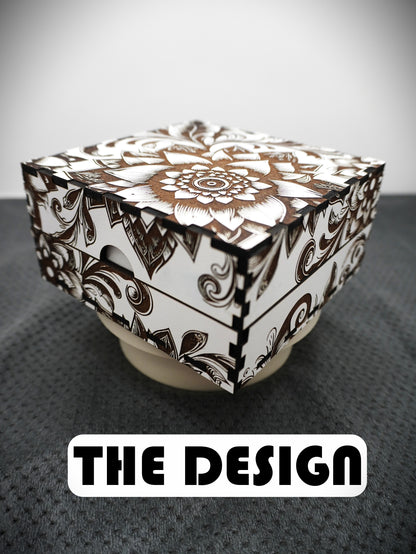 Sweet/Jewellery Box - Laser Engraved Floral Gift Box