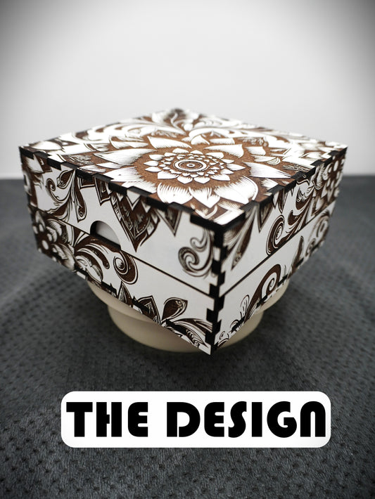 Sweet/Jewellery Box - Laser Engraved Floral Gift Box