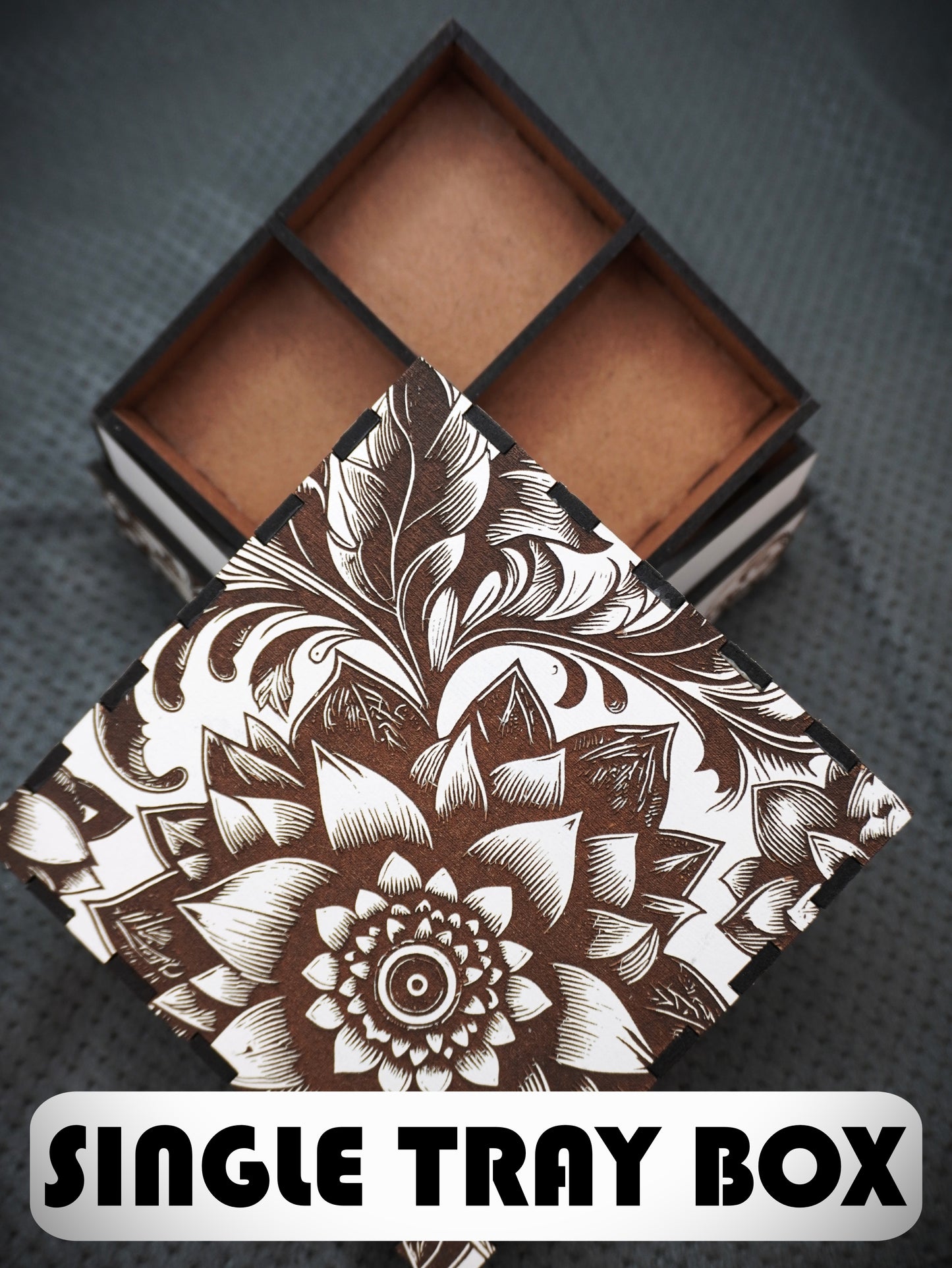 Sweet/Jewellery Box - Laser Engraved Floral Gift Box