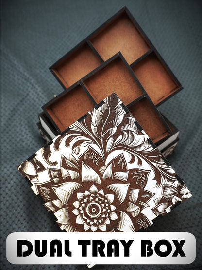 Sweet/Jewellery Box - Laser Engraved Floral Gift Box