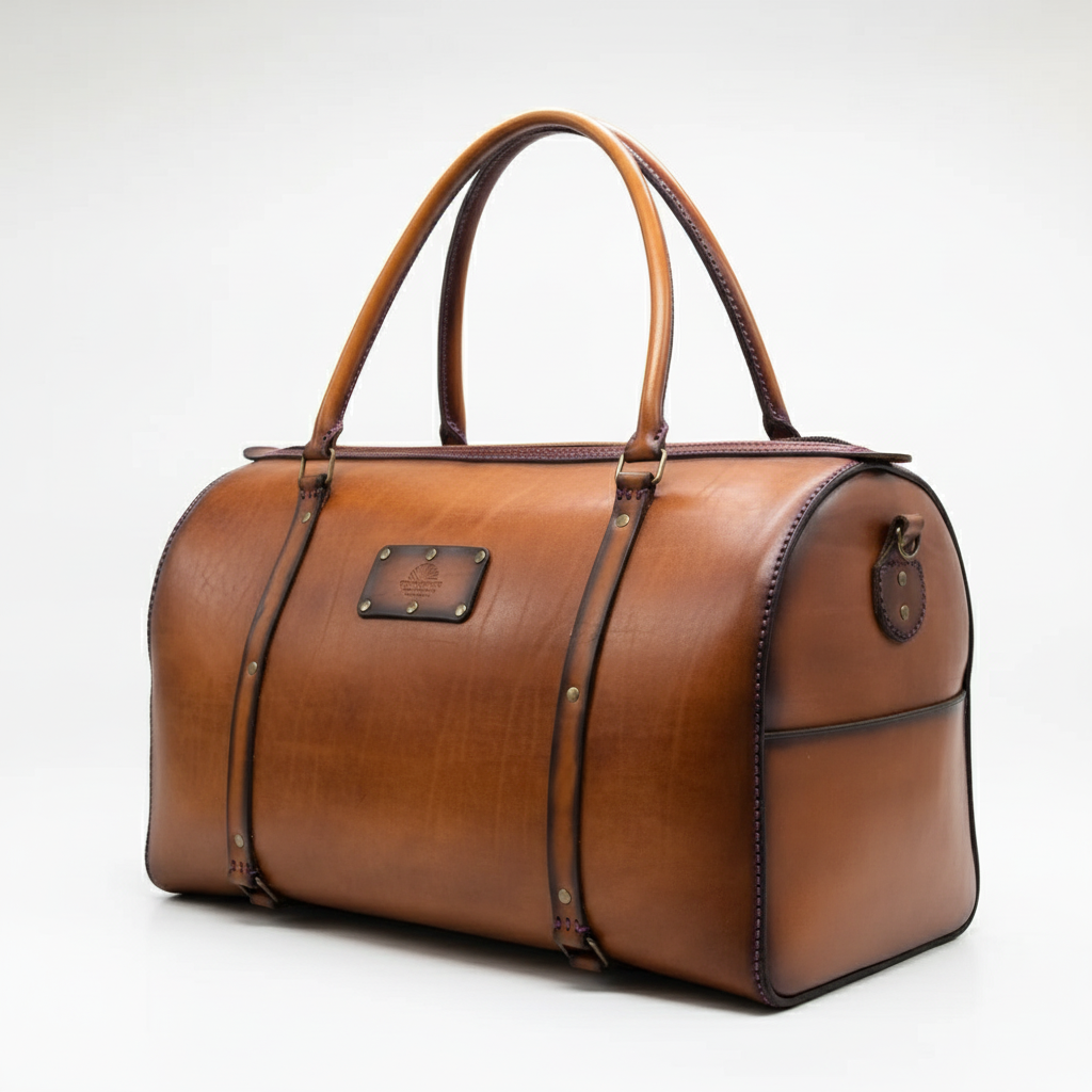Large Leather Weekender Bag - Professional